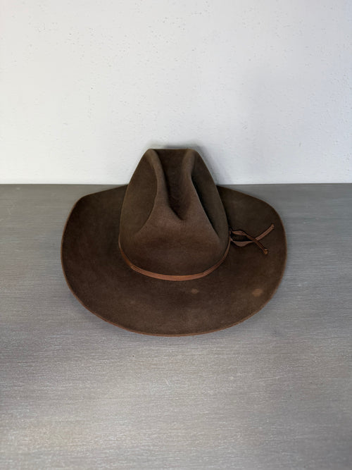 Vintage 1960s Resistol 3X Beaver Felt Cowboy Hat Men’s Size 7 1/8 Western Ranch Made in USA