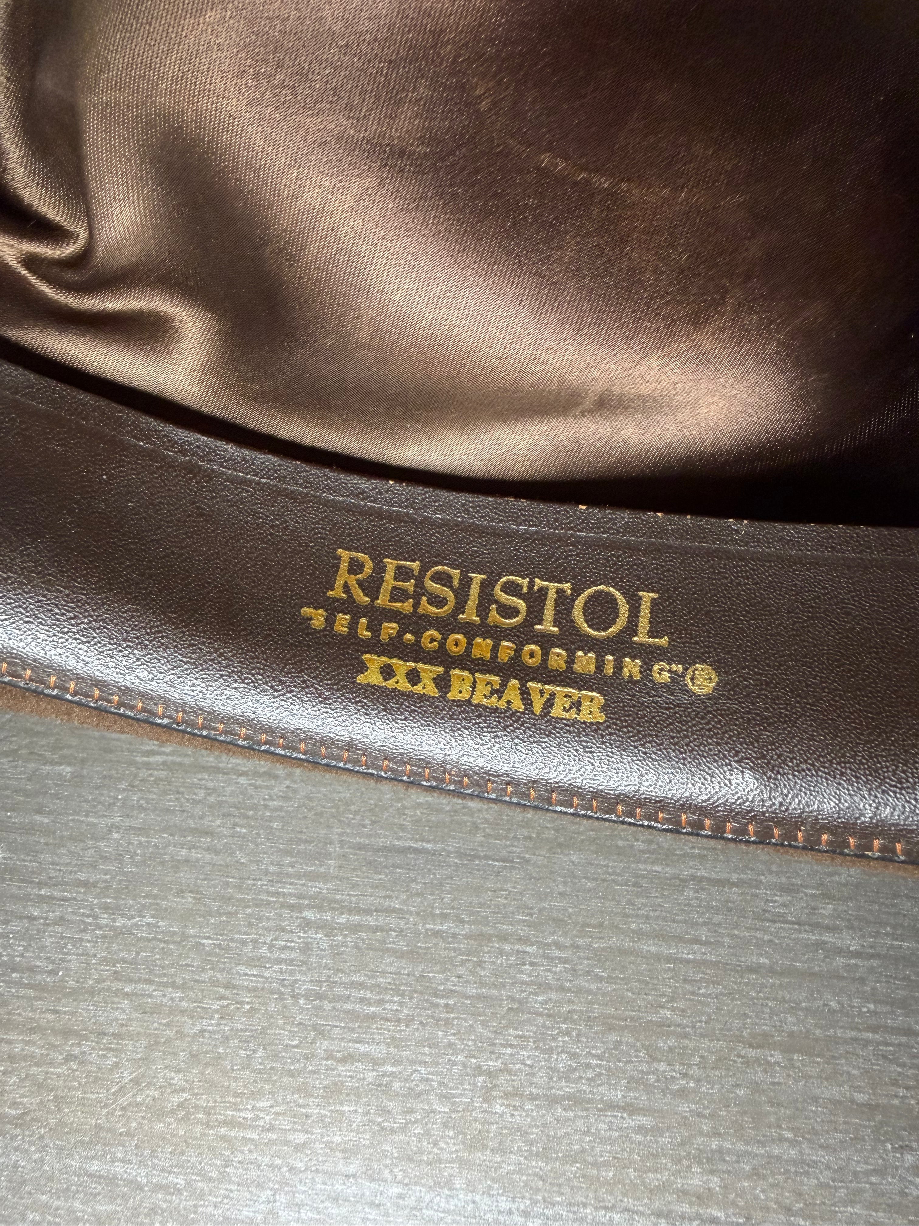 Vintage 1960s Resistol 3X Beaver Felt Cowboy Hat Men’s Size 7 1/8 Western Ranch Made in USA