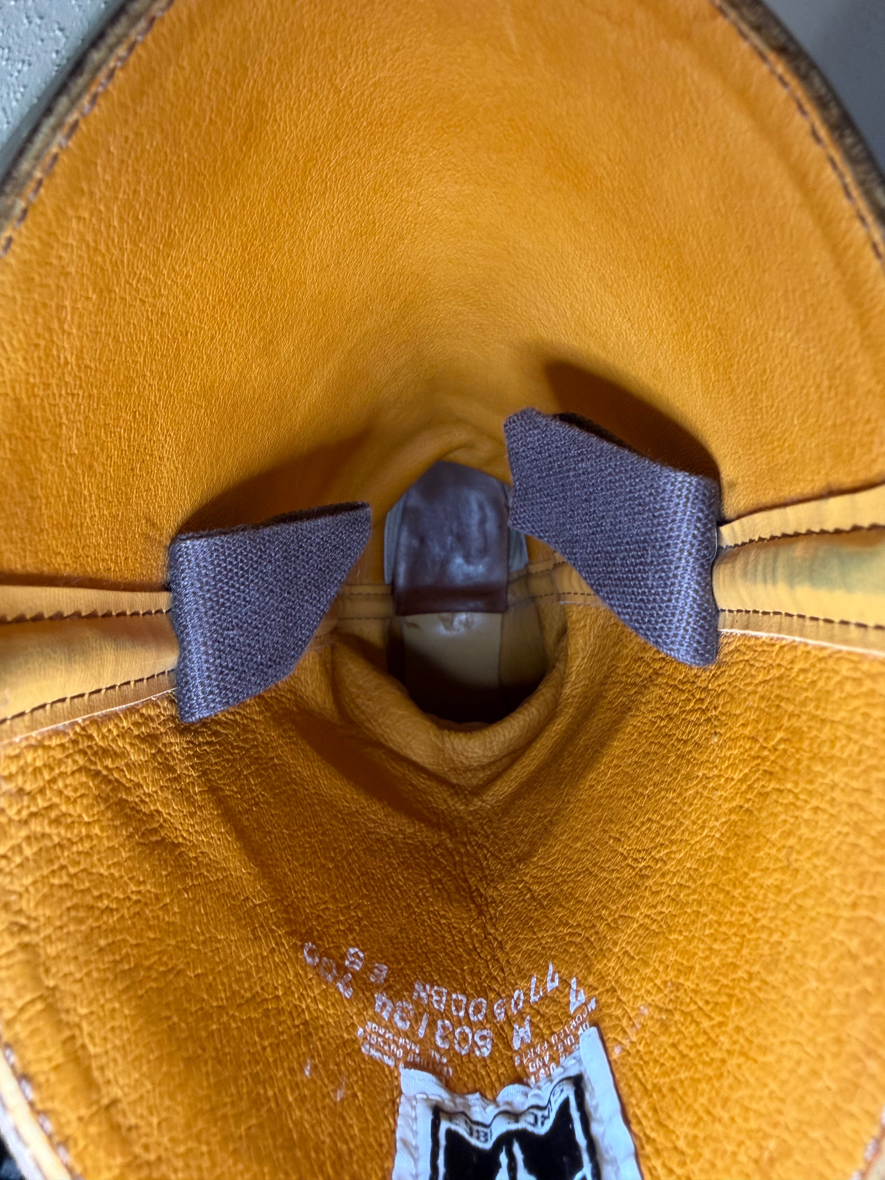 Vintage 1970s–1980s FRYE Brown Leather Pull-On Square Toe Cowboy Boots Women’s Size 7M