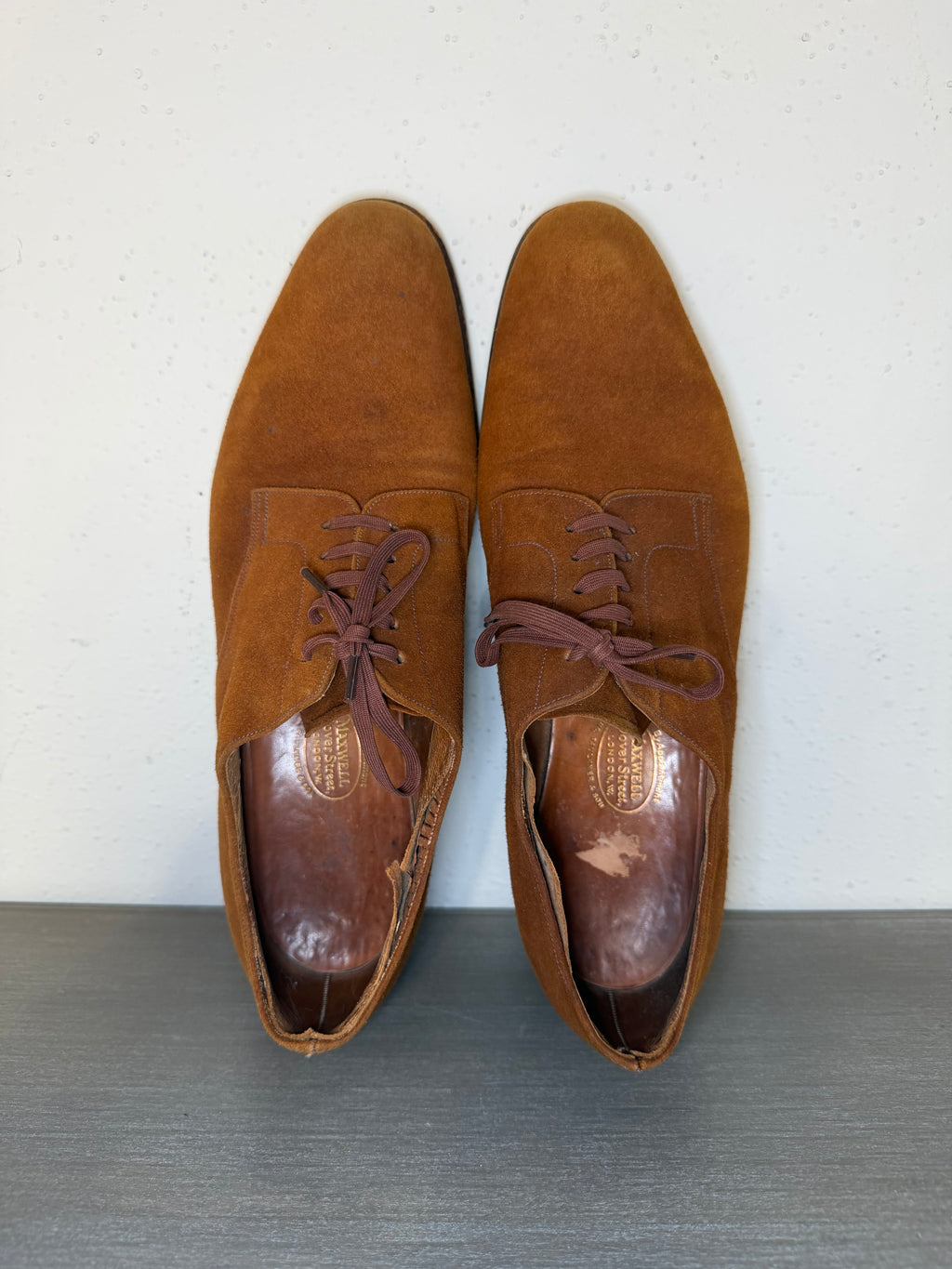 Vintage 1940s–50s Maxwell Dover Street London Handcrafted Leather Shoes Men’s Collector Piece