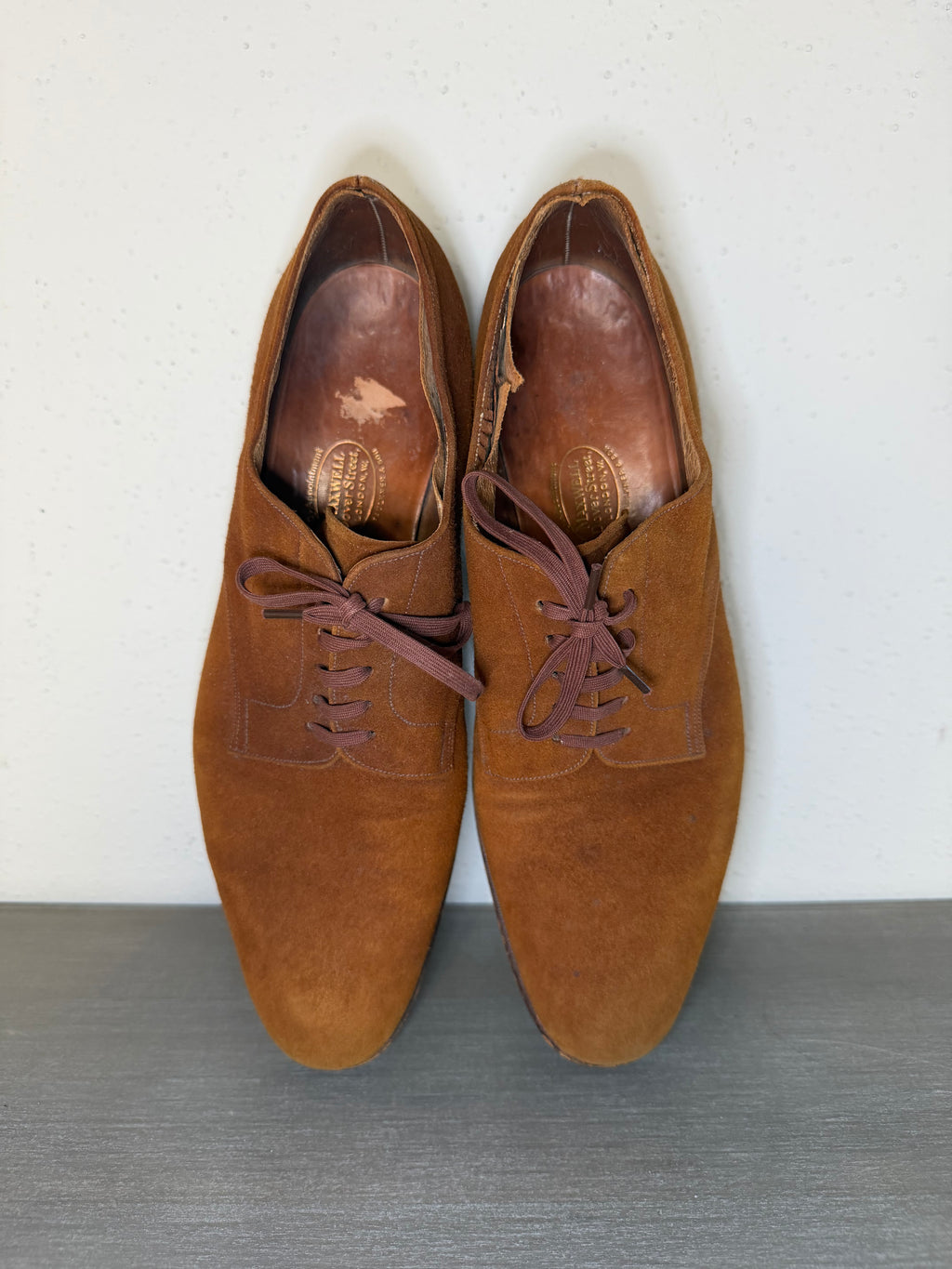 Vintage 1940s–50s Maxwell Dover Street London Handcrafted Leather Shoes Men’s Collector Piece