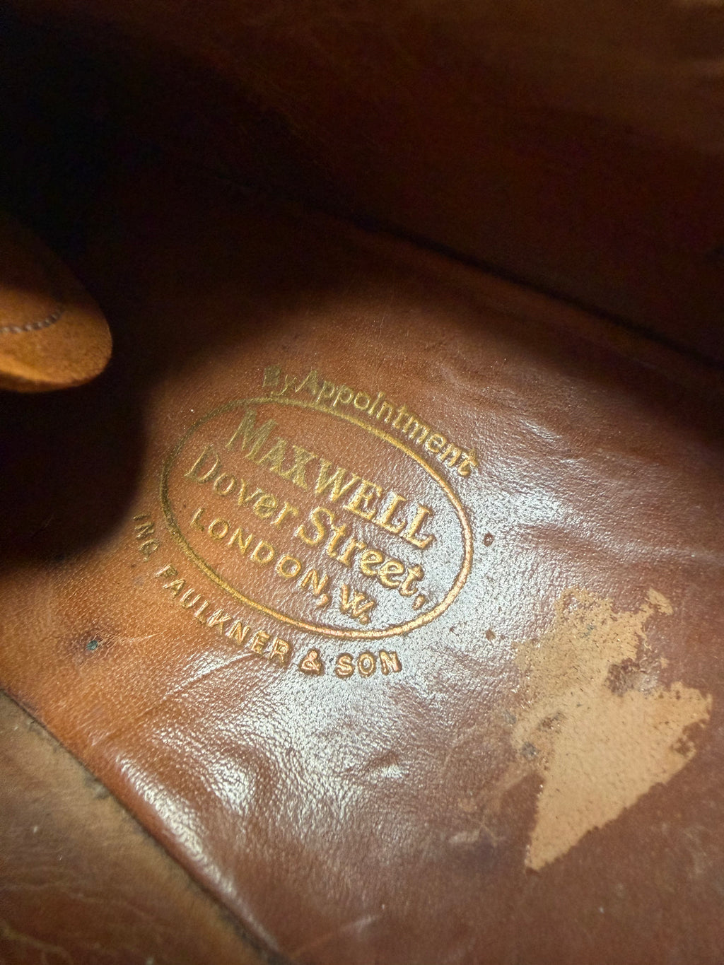 Vintage 1940s–50s Maxwell Dover Street London Handcrafted Leather Shoes Men’s Collector Piece