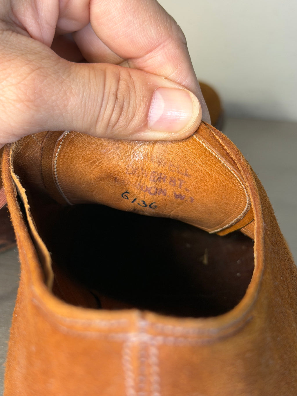Vintage 1940s–50s Maxwell Dover Street London Handcrafted Leather Shoes Men’s Collector Piece
