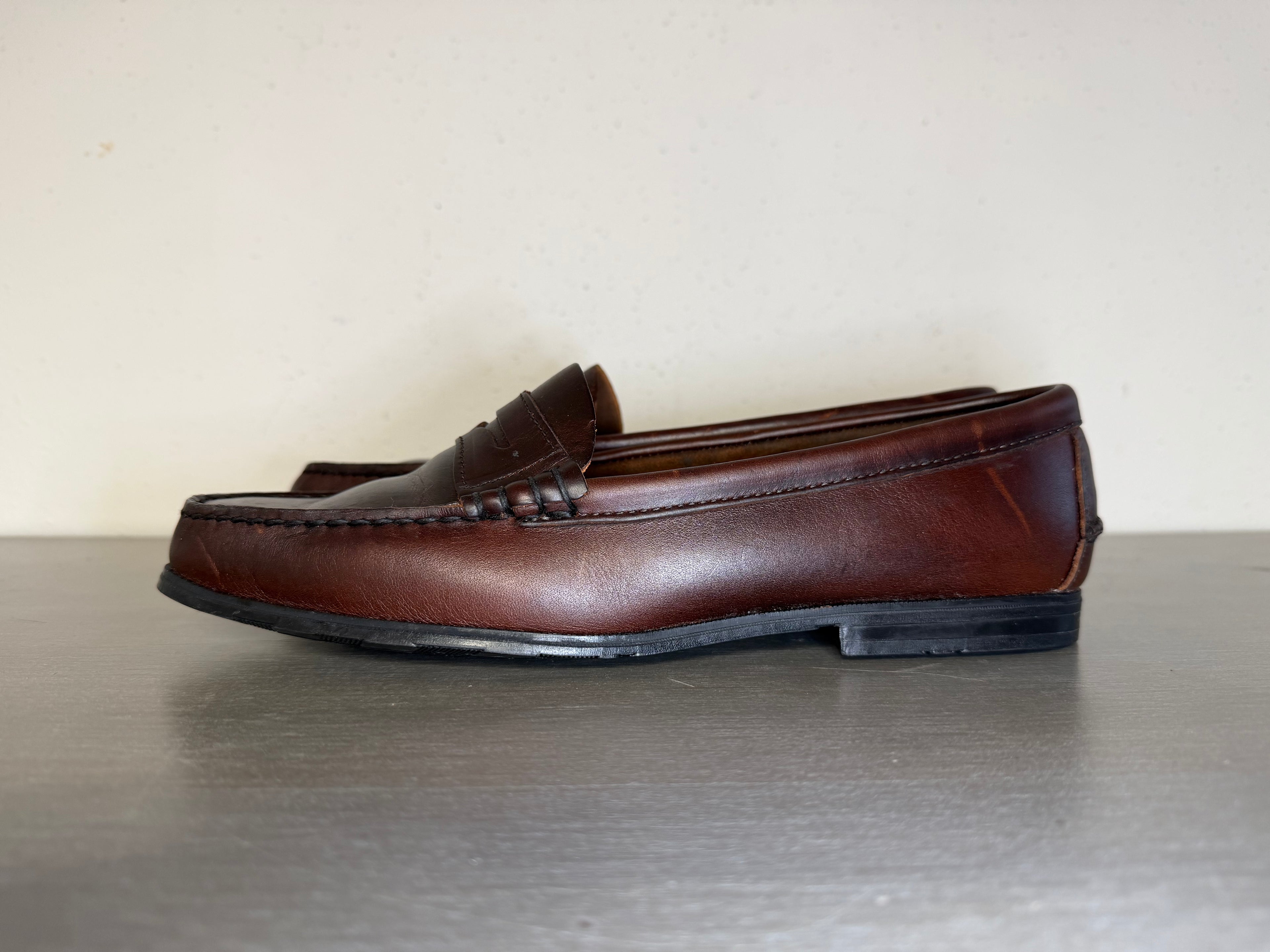 Vintage 1980s–1990s Sebago Docksides Leather Boat Shoes Men’s Size 10M Made in USA