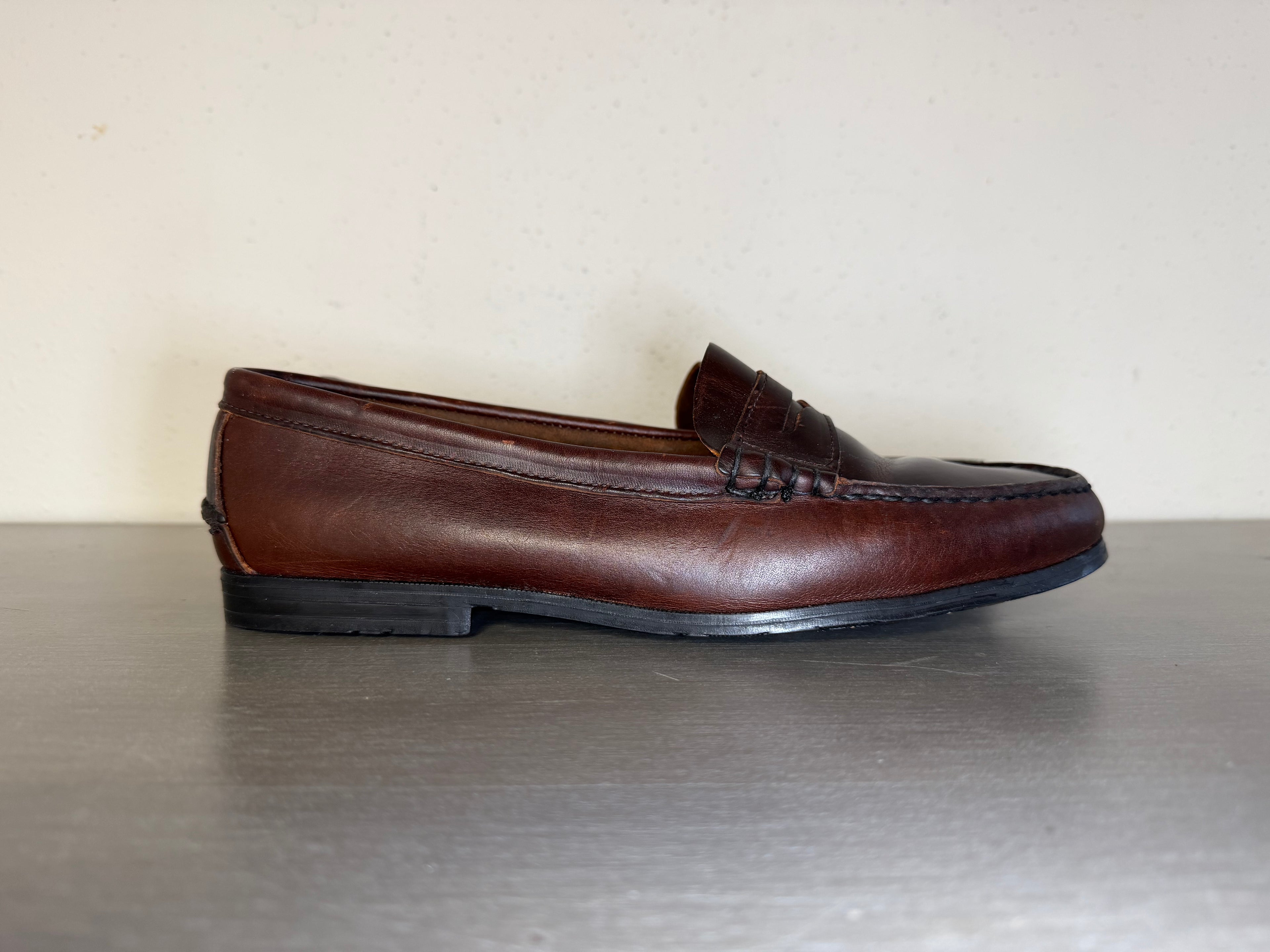 Vintage 1980s–1990s Sebago Docksides Leather Boat Shoes Men’s Size 10M Made in USA