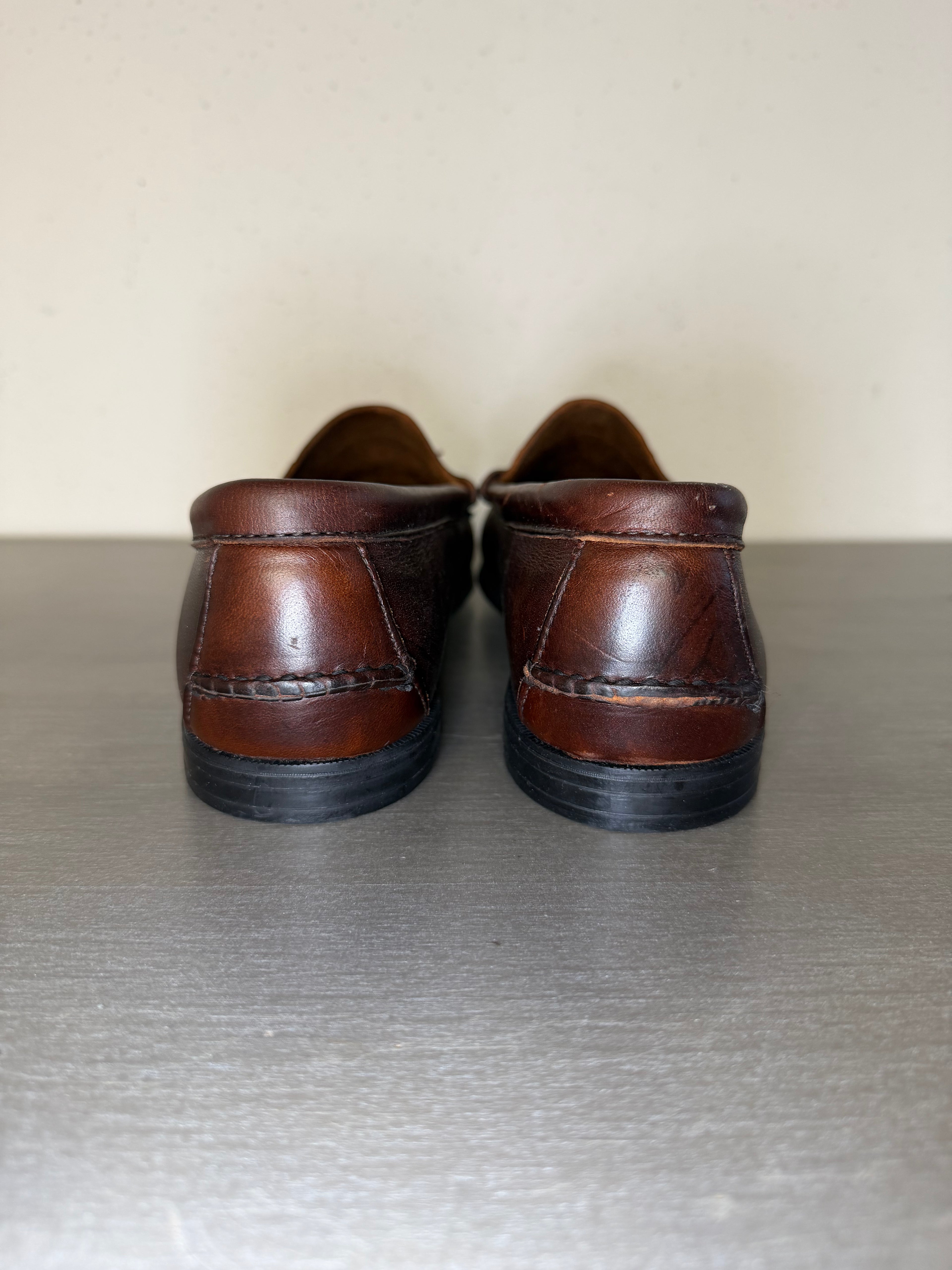 Vintage 1980s–1990s Sebago Docksides Leather Boat Shoes Men’s Size 10M Made in USA