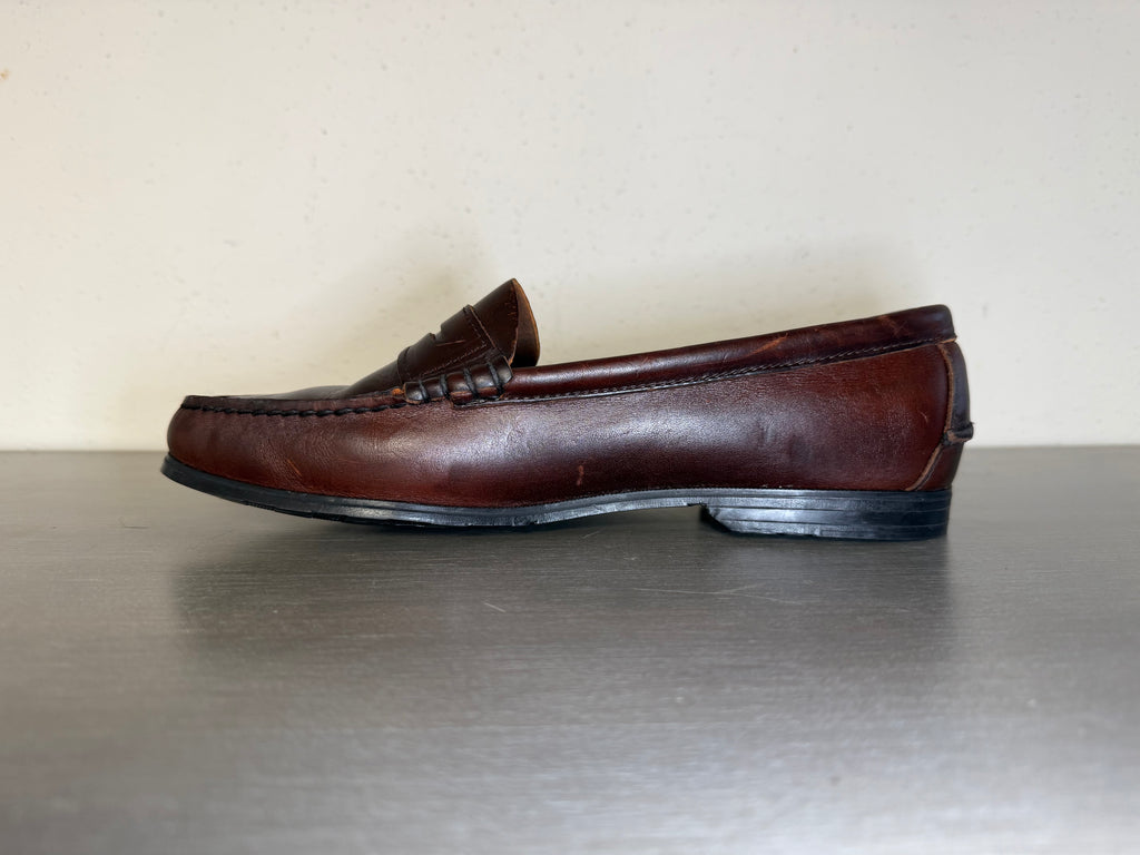 Vintage 1980s–1990s Sebago Docksides Leather Boat Shoes Men’s Size 10M Made in USA