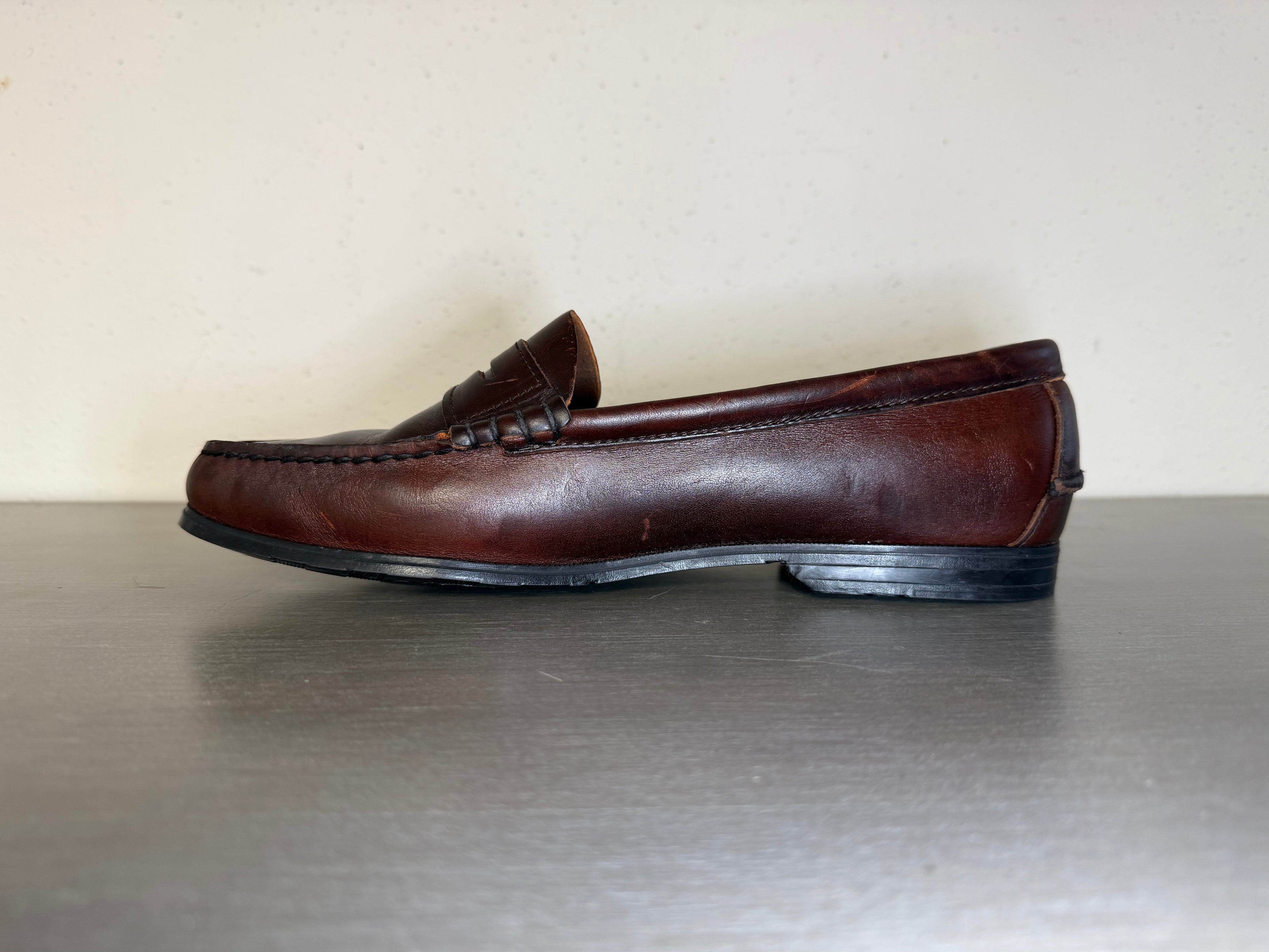 Vintage 1980s–1990s Sebago Docksides Leather Boat Shoes Men’s Size 10M Made in USA